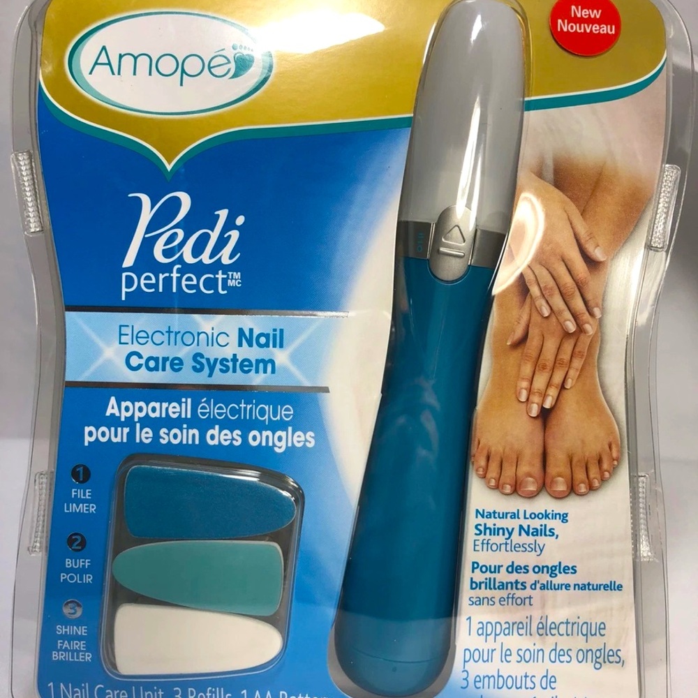 Amope Pedi Perfect Electronic Nail Care System - Blue
